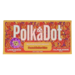 Peanut Butter Bliss PolkaDot Mushroom Belgian Milk Chocolate 250mg