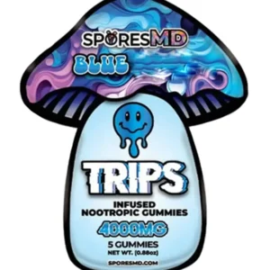 Blue SporesMD Trips Infused Nootropic Gummies 5Pcs