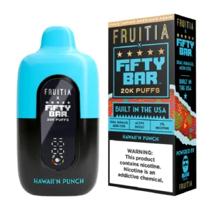 Hawaii’n Punch Disposable Vape (20000 Puffs) by Fruitia x Fifty Bar
