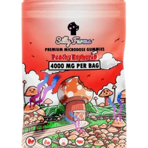 Peachy Euphoria Silly Farms Vegan Mushroom Gummies 4000MG