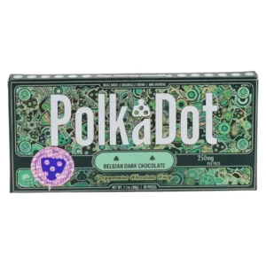 Peppermint Chocolate Crisp PolkaDot Mushroom Belgian Dark Chocolate 250mg