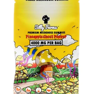 Pineapple Ghost Pepper Silly Farms Vegan Mushroom Gummies 4000MG