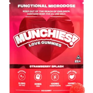Strawberry Splash Munchies Functional Microdose Love Gummies 20ct
