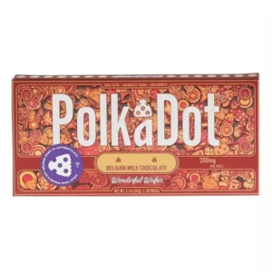 Wonderful Wafer PolkaDot Mushroom Belgian White Chocolate 200mg Per Piece